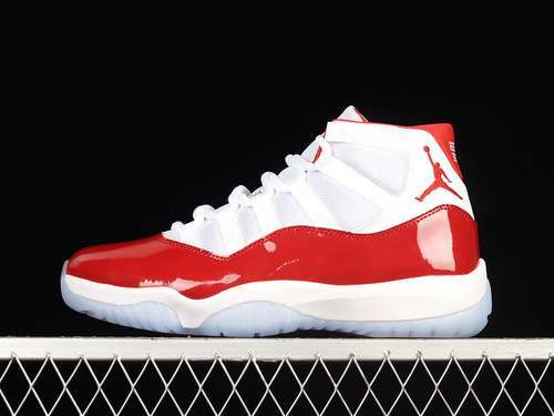 【580】[CT8012-116]-[AIR JORDAN 11 RETRO CHERRY WHITE/VARSITY RED/BLACK]-[MAN:40-47.5]