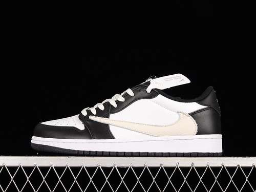 【360】[DM7866-010]-[TRAVIS SCOTT X AIR JORDAN 1 LOW OG BLACK/BLACK/WHITE]-[WOMAN:36-39]-[MAN:40-47.5]