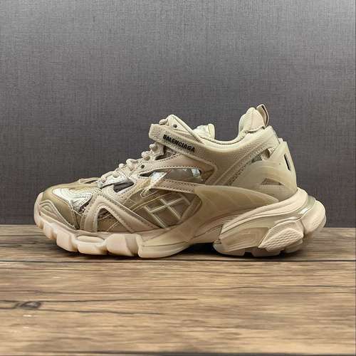 【125】[568615-W3GN5-0102]-[[BA*LEN*CIAGA TRACK 2.0 SNEAKERS BEIGE/BEIGE/BEIGE]-[UNSIEX:36-46]