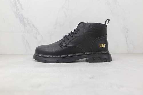 【360】[CAT HIKING BOOT SHOES BLACK/BLACK/BLACK]-[MAN:39-44]