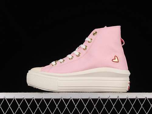 【280】[A05140C]-[CHUCK TAYLOR ALL STAR MOVE PLATFORM HIGH VALENTINE&#x27;S DAY 2023 SUNRISE PINK/