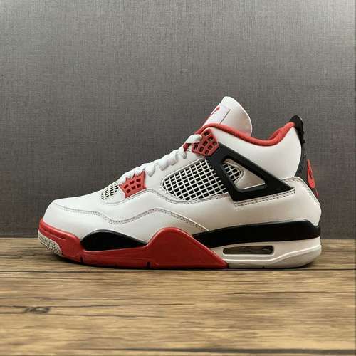 【550】[DC7770-160]-[AIR JORDAN 4 RETRO OG 2020 WHITE/BLACK/TECH GREY/FIRE RED]-[MAN:40-47.5]