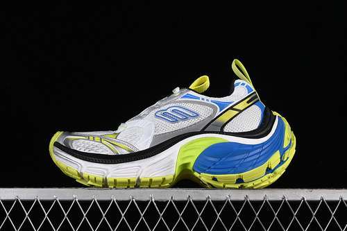 【480】[W2MV29741]-[BA*LEN*CIAGA TRACK SNEAKER WHITE/BLUE/GREY/GREEN]-[WOMAN:35-39]-[MAN:40-46]
