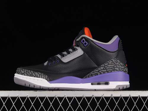 【360】[CT8532-050]-[AIR JORDAN 3 RETRO BLACK/CEMENT GREY/WHITE/COURT PURPLE]-[MAN:40-47.5]
