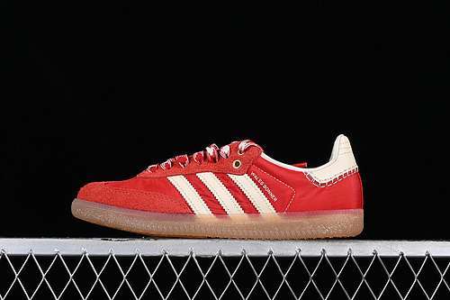 【260】[GY6612]-[WALES BONNER SAMBA VEGAN OG GREY/RED/BROWN]-[WOMAN:36-39]-[MAN:40-45]