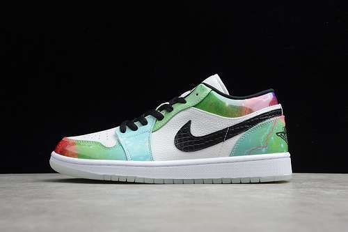 【340】[CW7310-909]-[AIR JORDAN 1 LOW WHITE/MULTI-COLOR/BLACK]-[MAN:37.5-47]