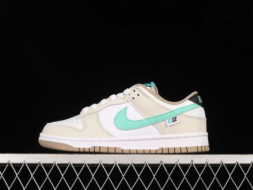 【300】[DX6063-131]-[DUNK LOW SPLIT SEAM WHITE TAN MINT WHITE/TAN-MINT]-[WOMAN:36-40.5]