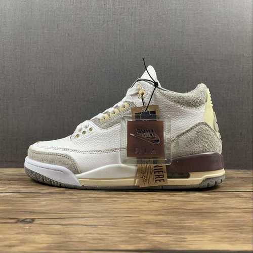【550】[DH3434-110]-[A MA MANIÉRE X AIR JORDAN 3 RETRO SP RAISED BY WOMEN WHITE/MEDIUM GREY]