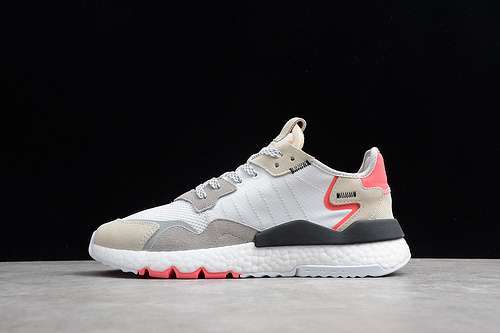 [F34123]-[NITE JOGGER CLOUD WHITE/CRYSTAL WHITE/SHOCK RED]-[WOMAN:36-39 1/3]-[MAN:40-44]-[OG00140]