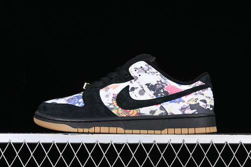 【310】[FD8778-001]-[SUPREME X DUNK LOW SB RAMMELLZEE BLACK/BLACK/MULTI-COLOR]-[UNSIZE:36-47.5]