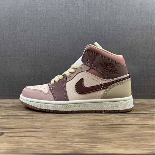 【320】[DO7440-821]-[AIR JORDAN 1 MID BROWN/PINK/WHITE]-[WOMAN:36-40]