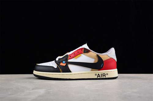 【320】[CZ0790-107]-[AIR JORDAN 1 LOW WHITE/BLACK/BROWN/RED]-[WOMAN:36-39]-[MAN:40-46]