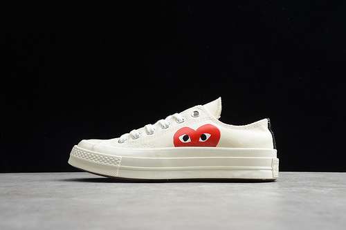 【250】[150207C]-[CJ CHUCK TAYLOR 70 X COMME DES GARCONS PLAY LOW WHITE/RED]-[UNISEX:35-44]