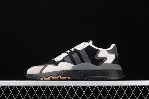 【280】[BD7936]-[NITE JOGGER SHOES CORE BLACK/CLOUD WHITE/GREY]-[WOMAN:36-39]-[MAN:40-45]