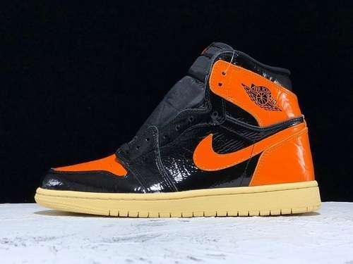 [555088-028]-[OG AIR JORDAN 1 HIGH OG SHATTERED BACKBOARD 3.0 BLACK/ORANGE]