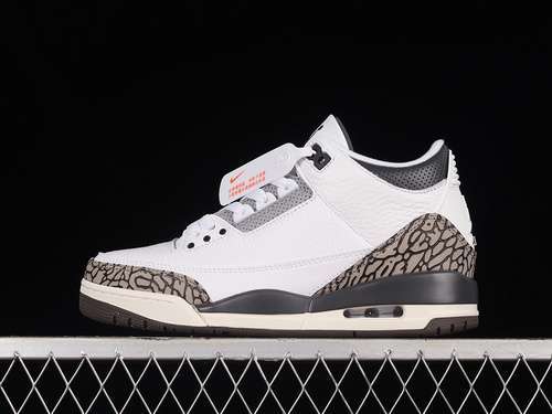 【400】[CT8532-169]-[AIR JORDAN 3 RETRO GRAY TONE WHITE/GREY/BLACK]-[WOMAN:36-39]-[MAN:40-47.5]