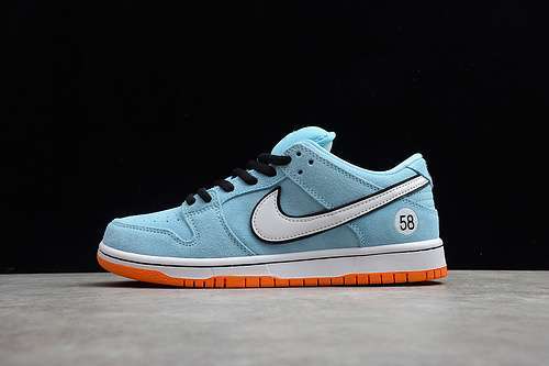 【360】[BQ6817-401]-[SB DUNK LOW CLUB 58 GULF BLUE CHILL/SAFETY ORANGE-BLACK-WHITE]