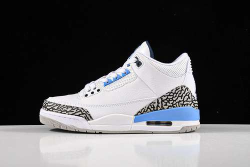 【520】[CT8532-104]-[AIR JORDAN 3 RETRO UNC WHITE/VALOR BLUE-TECH GRAY]-[MAN:40-47.5]