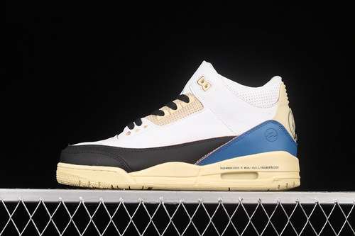 【380】[DA3595-100]-[FRAGMENT DESIGN X AIR JORDAN 3 RETRO SP WHITE/BLACK/BLUE]-[UNSIEX:36-46]