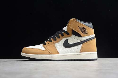 【380】[555088-700]-[AIR JORDAN 1 RETRO HIGH ROOKIE OF THE YEAR GOLDEN HARVEST/BLACK]
