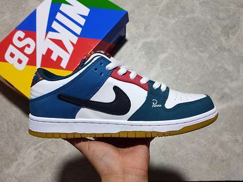 【500】[DH7695-100]-[PARRA X SB DUNK LOW WHITE/MULTI-COLOR]-[WOMAN:36-39]-[MAN:40-47.5]