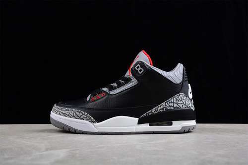 【380】[854262-001]-[AIR JORDAN 3 RETRO OG 2018 BLACK/CEMENT GREY-WHITE-FIRE RED]-[MAN:40-46]