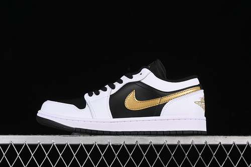【320】[553558-172]-[AIR JORDAN 1 LOW WHITE/BLACK/METALLIC GOLD]-[MAN:40-46]