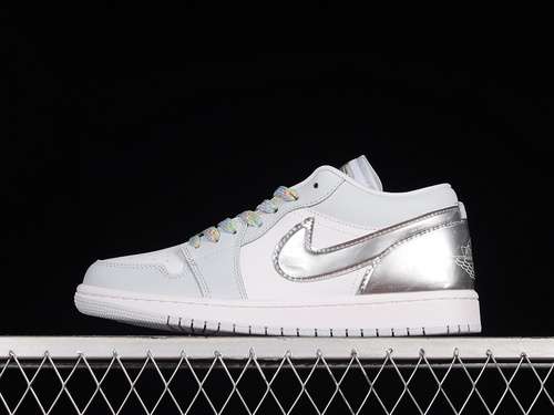 【300】[DX6070-101]-[AIR JORDAN 1 LOW SE TEAR-AWAY WHITE/WOLF GREY/SILVER]-[WOMAN:36-39]-[MAN:40-46]