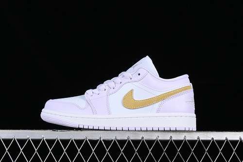 【320】[DC0774-501]-[AIR JORDAN 1 LOW BARELY GRAPE WHITE/PURPLE/GOLD]-[WOMAN:35.5-40]