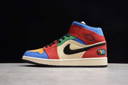 【360】[CU2805-100]-[GZ AIR JORDAN 1 MID SE FEARLESS BLUE THE GREAT COLORFUL]-[UNISEX:36-47]