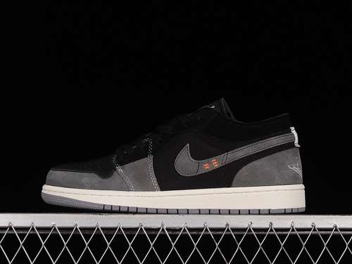 【280】[DN1635-001]-[AIR JORDAN 1 LOW SE CRAFT INSIDE OUT BLACK/CEMENT GREY/LIGHT GRAPHITE]