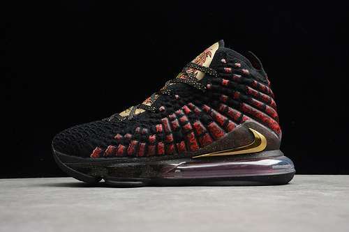 【420】[CD5054-001]-[LEBRON 17 COURAGE BLACK/RED/GOLD]-[MAN:40-46]