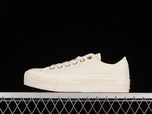 【220[564886C]-[CHUCK TAYLOR ALL-STAR 70S LOW ELEVATED GOLD PLATFORM BEIGE/WHITE/WHITE]-[WOMAN:35-40]