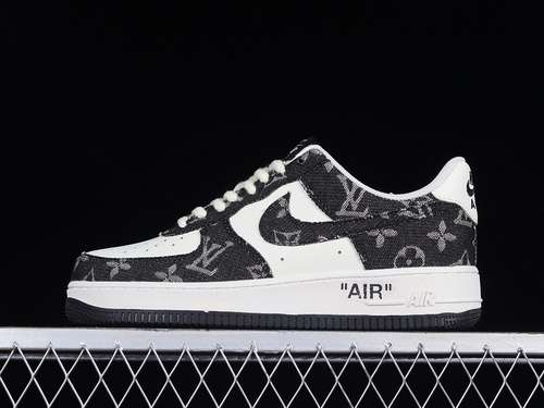 【340】[NZ0088-805]-[L*V X AIR FORCE 1 LOW 07 BLACK/WHITE/BLACK]-[WOMAN:36-39]-[MAN:40-45]
