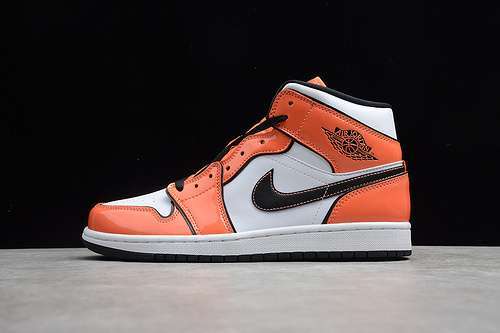 【340】[DD6834-802]-[CJ AIR JORDAN 1 MID SE TURF ORANGE/BLACK/WHITE]-[WOMAN:35.5-39]-[MAN:40-46]