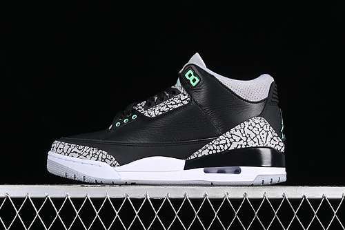 【530】[CT8532-031]-[AIR JORDAN 3 RETRO GREEN GLOW BLACK/GREEN GLOW/WOLF GREY/WHITE]-[UNISEX:36-48.5]