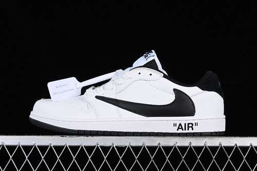 【300】[DH7866-180]-[TRAVIS SCOTT X AIR JORDAN 1 LOW WHITE/BLACK]-[WOMAN:36-39]-[MAN:40-46]