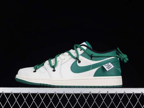 【300】[DC0774-850]-[AIR JORDAN 1 LOW VIBE WHITE/WHITE/GREEN]-[WOMAN:36-39]-[MAN:40-45]