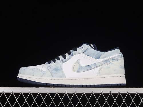 【320】[CZ8455-100]-[AIR JORDAN 1 LOW WASHED DENIM WHITE/BLUE]-[MAN:40-45]