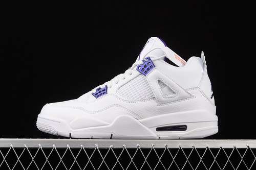 【440】[CT8527-115]-[AIR JORDAN 4 RETRO WHITE/COURT PURPLE/METALLIC SILVER]-[MAN:40-47.5]