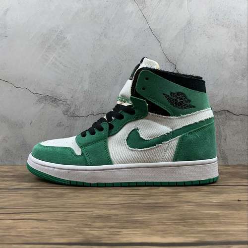【380】[AIR JORDAN 1 HIGH ZOOM COMFORT STADIUM GREEN/BLACK/WHITE]-[WOMAN:36-39]-[MAN:40-45]