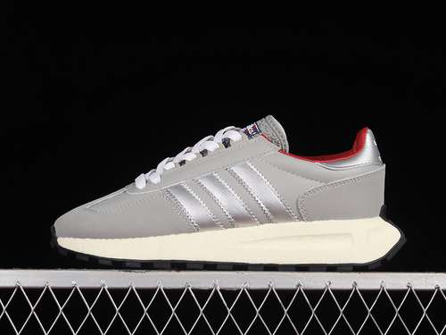 【300】[HQ6759]-[RETROPY E5 SHOES GREY TWO/MATTE SILVER/BETTER SCARLET]-[WOMAN:36-39]-[MAN:40-45]