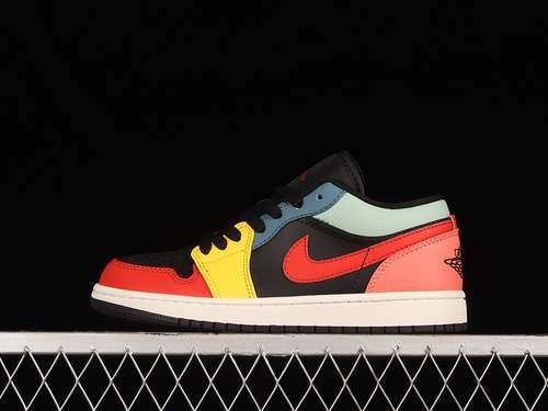 【280】[DN3739-060]-[AIR JORDAN 1 LOW SE BLACK/TAXI/FRENCH BLUE/FIRE RED]-[WOMAN:36-39]-[MAN:40-46]