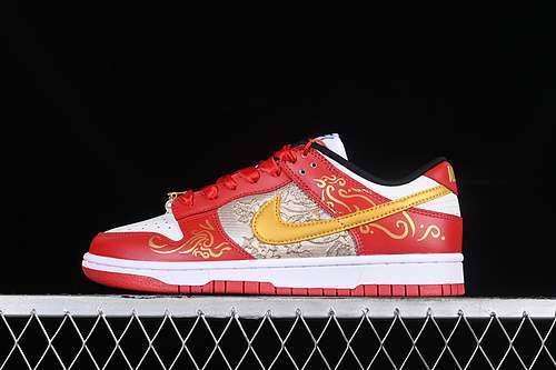 【360】[FD9762-061]-[DUNK LOW SB WHITE/UNIVERSITY RED/BLACK]-[WOMAN:35.5-39]-[MAN:40-44]