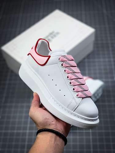 【380】[ALE*XANDER MCQUEEN WHITE/PINK/RED]-[WOMAN:35-40]