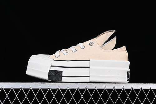 【260】[A04955C]-[CONVERSE X RICK OWENS WHITE/BLACK/NATURAL IVORY/EGRET]-[WOMAN:35-39]-[MAN:40-44]