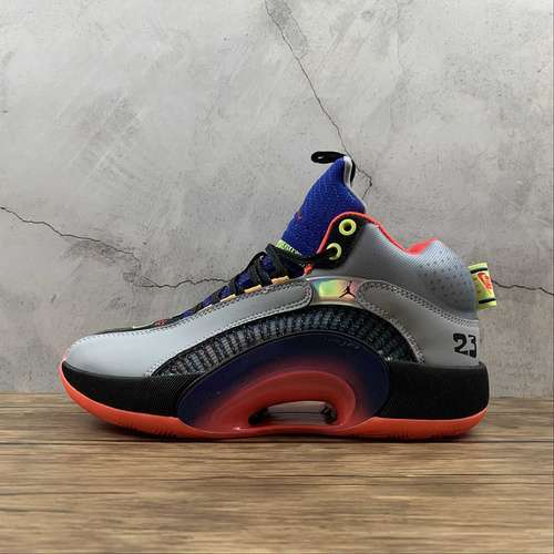 【340】[DC1493-001]-[AIR JORDAN 35 SP PF CENTER OF GRAVITY GLACIER GREY/LASER CRIMSON]-[UNISEX:36-46]