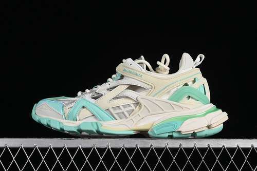 【600】[W3AE23911]-[BA*LEN*CIAGA TRACK.2 4.0 WHITE/GREY/GREEN]-[WOMAN:35-39]-[MAN:40-46]