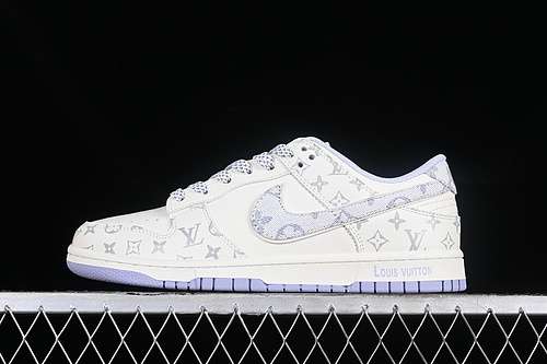 【380】[FC1688-132]-[L*V DUNK LOW SB WHITE/GREY/PURPLE]-[WOMAN:36-39]-[MAN:40-45]
