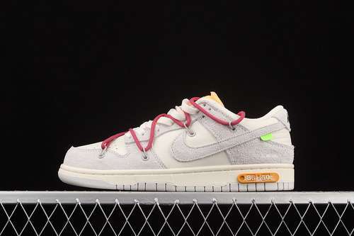 【360】[DJ0950-114]-[OW X SB DUNK LOW LOT 35 OF 50 SAIL/NEUTRAL GREY/RED]-[WOMAN:36-39]-[MAN:40-46]